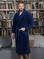 Халат мужской Даниэль 4XL джинс (Олигатекс)